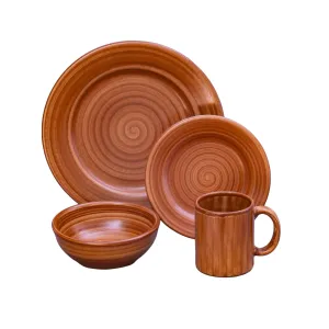 Dinnerware Set - 16 piece -Brown | Brownstone