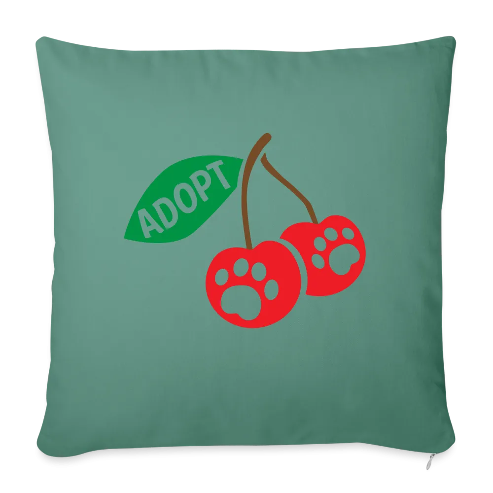 Door County Cherries Throw Pillow Cover 18" x 18"�