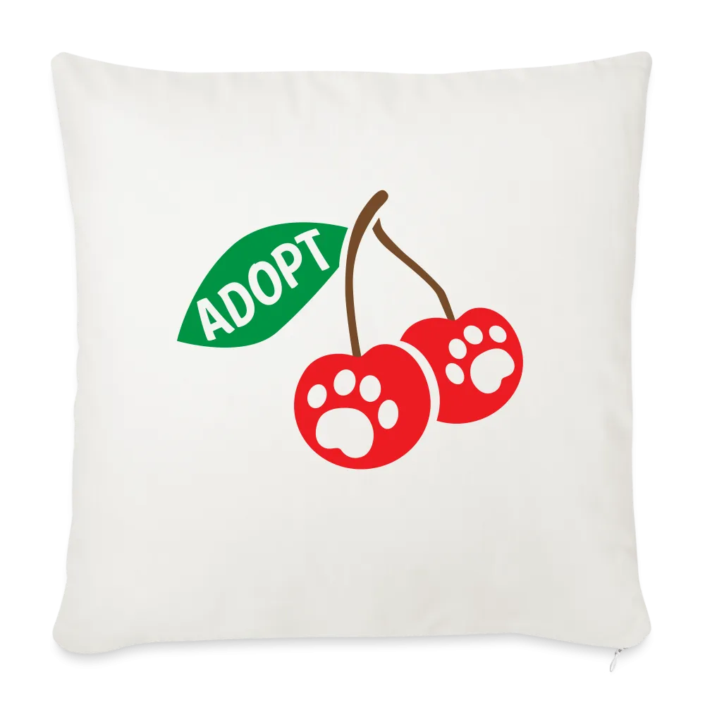 Door County Cherries Throw Pillow Cover 18" x 18"�