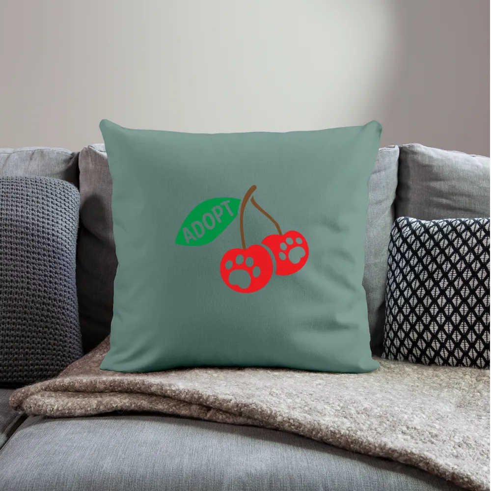 Door County Cherries Throw Pillow Cover 18" x 18"�