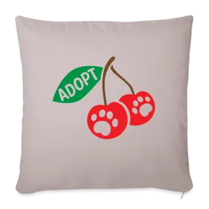 Door County Cherries Throw Pillow Cover 18" x 18"�