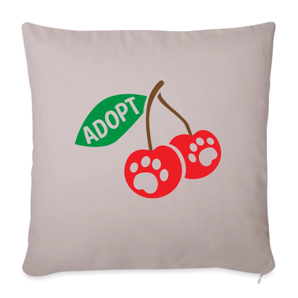 Door County Cherries Throw Pillow Cover 18" x 18"�