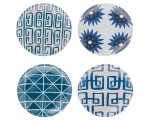 Greecian Blue S/4 Salad Plates