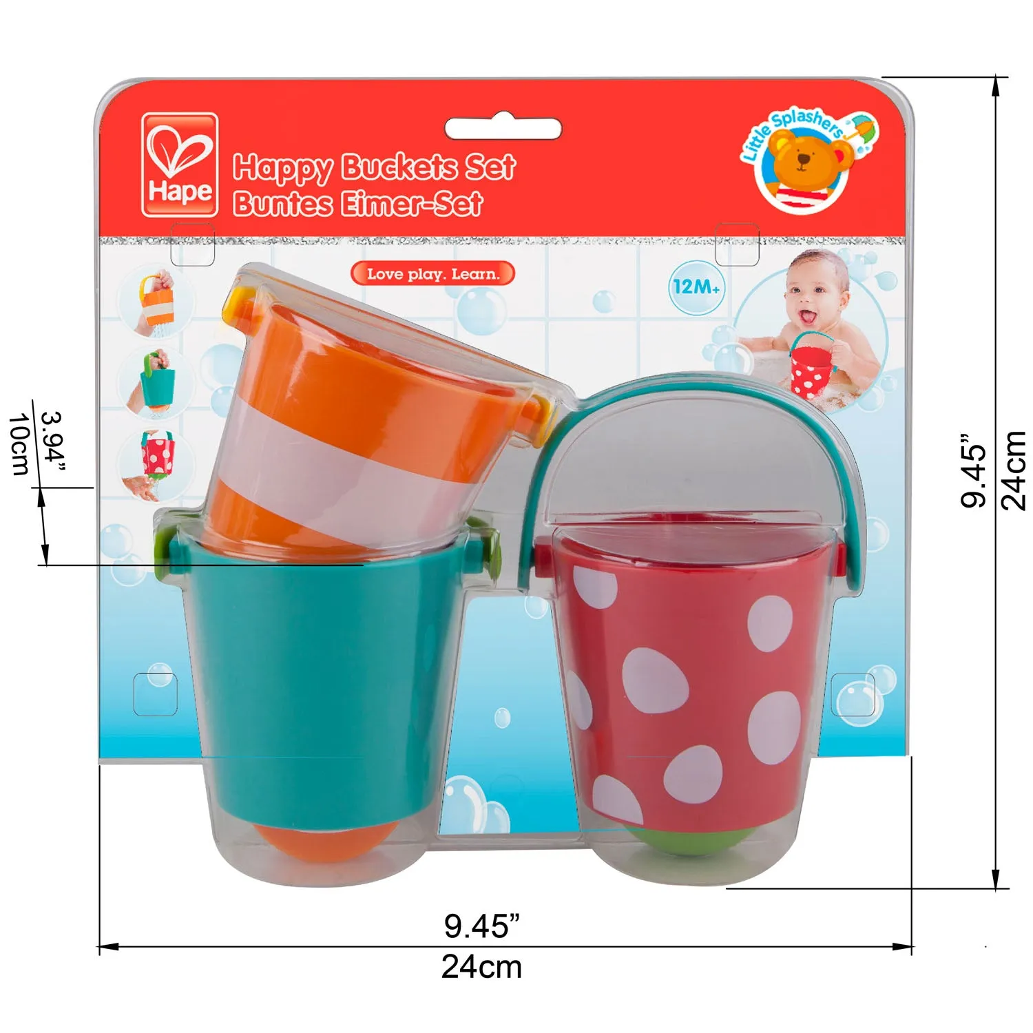 Happy Buckets Bath Toy Set by Hape