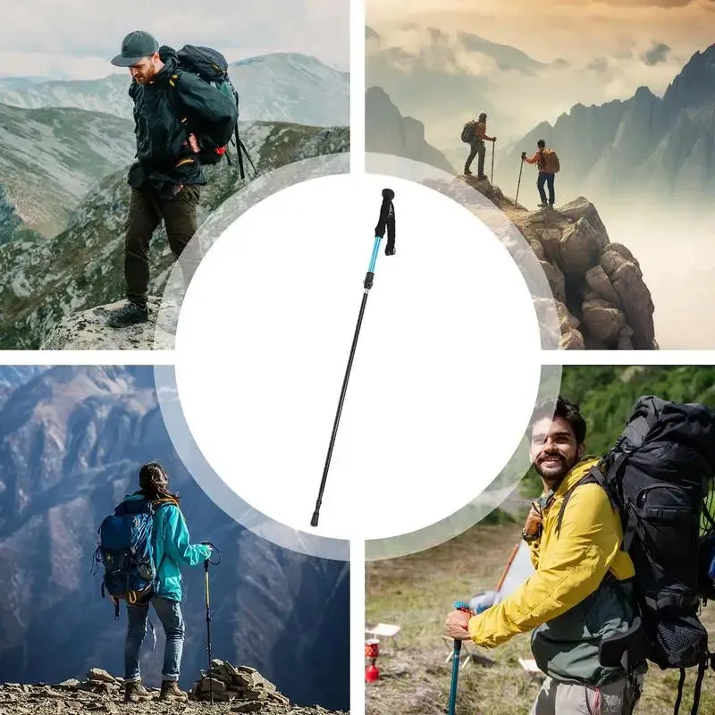Hiking Poles Trekking Poles Backpacking Gear Folding Walking Sticks Comfortable 5-Section Trekking Walking Sticks Compact Hiking