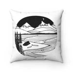 Home Is Where You Pitch It Square Pillow