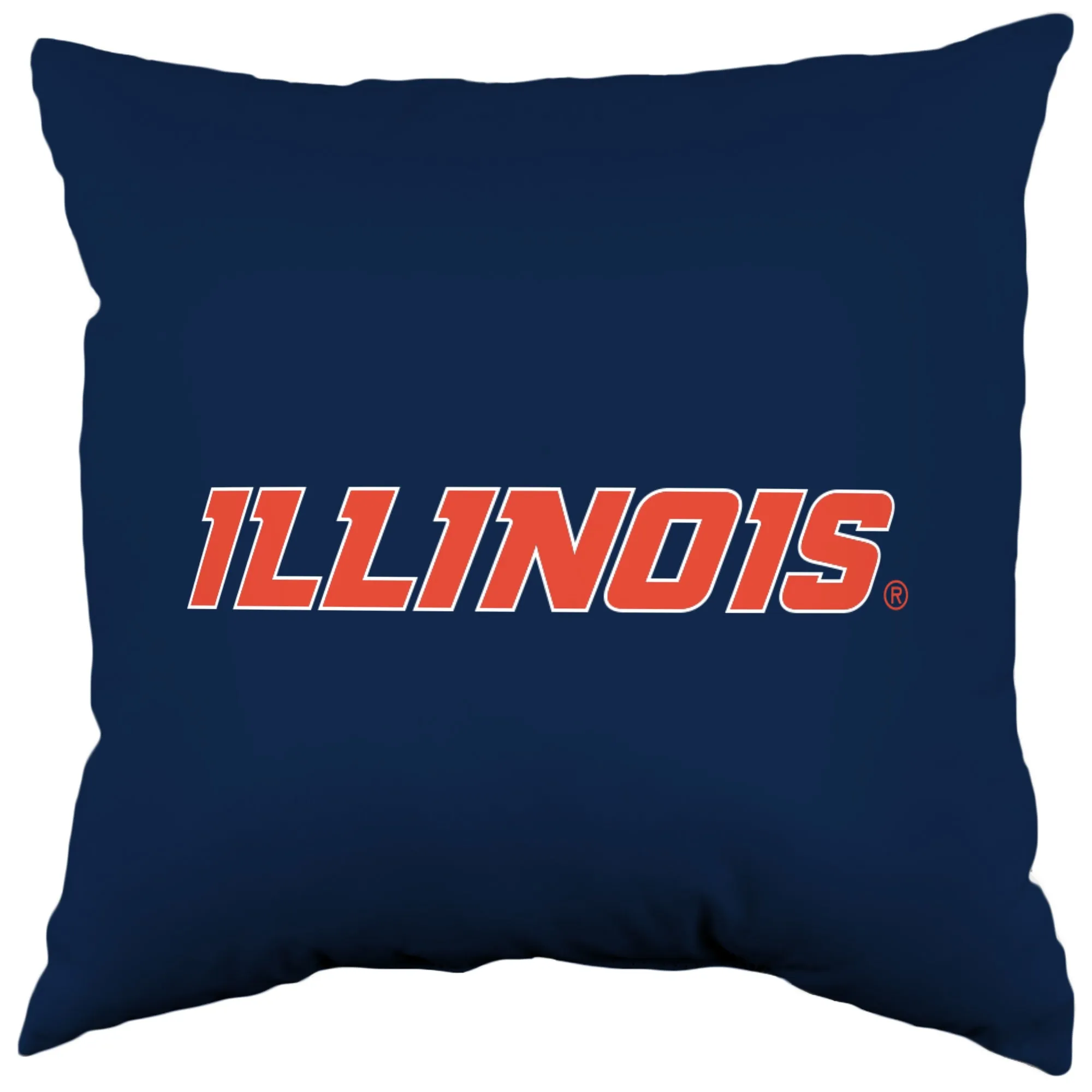 Illinois Fighting Illini 2 Sided Decorative Pillow, 16" x 16", Made in the USA