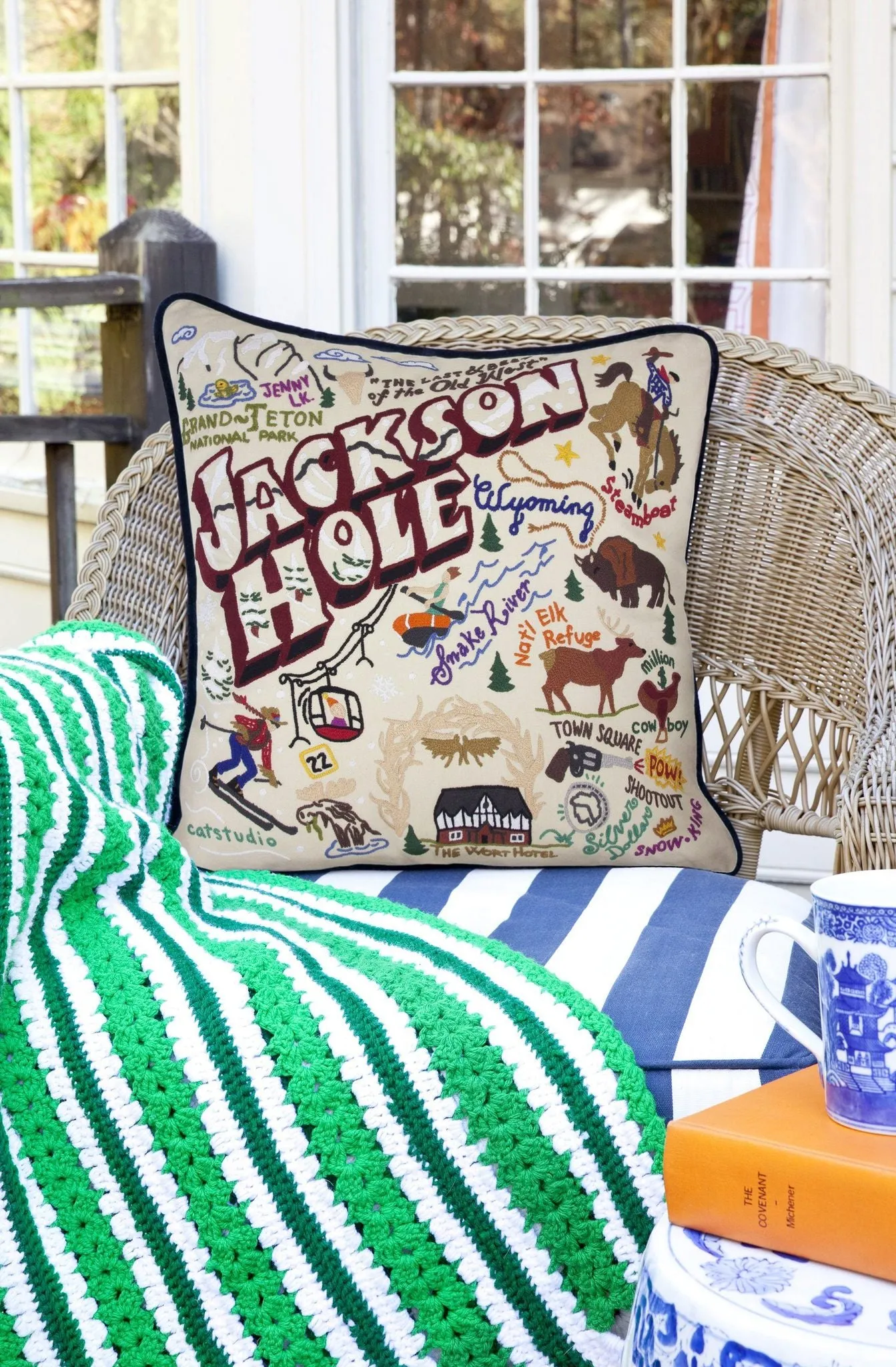 JACKSON HOLE PILLOW BY CATSTUDIO