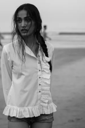 Jenny Casual White Poplin Shirt