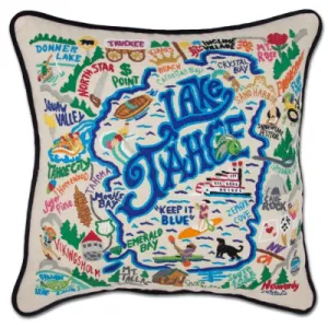 LAKE TAHOE PILLOW BY CATSTUDIO