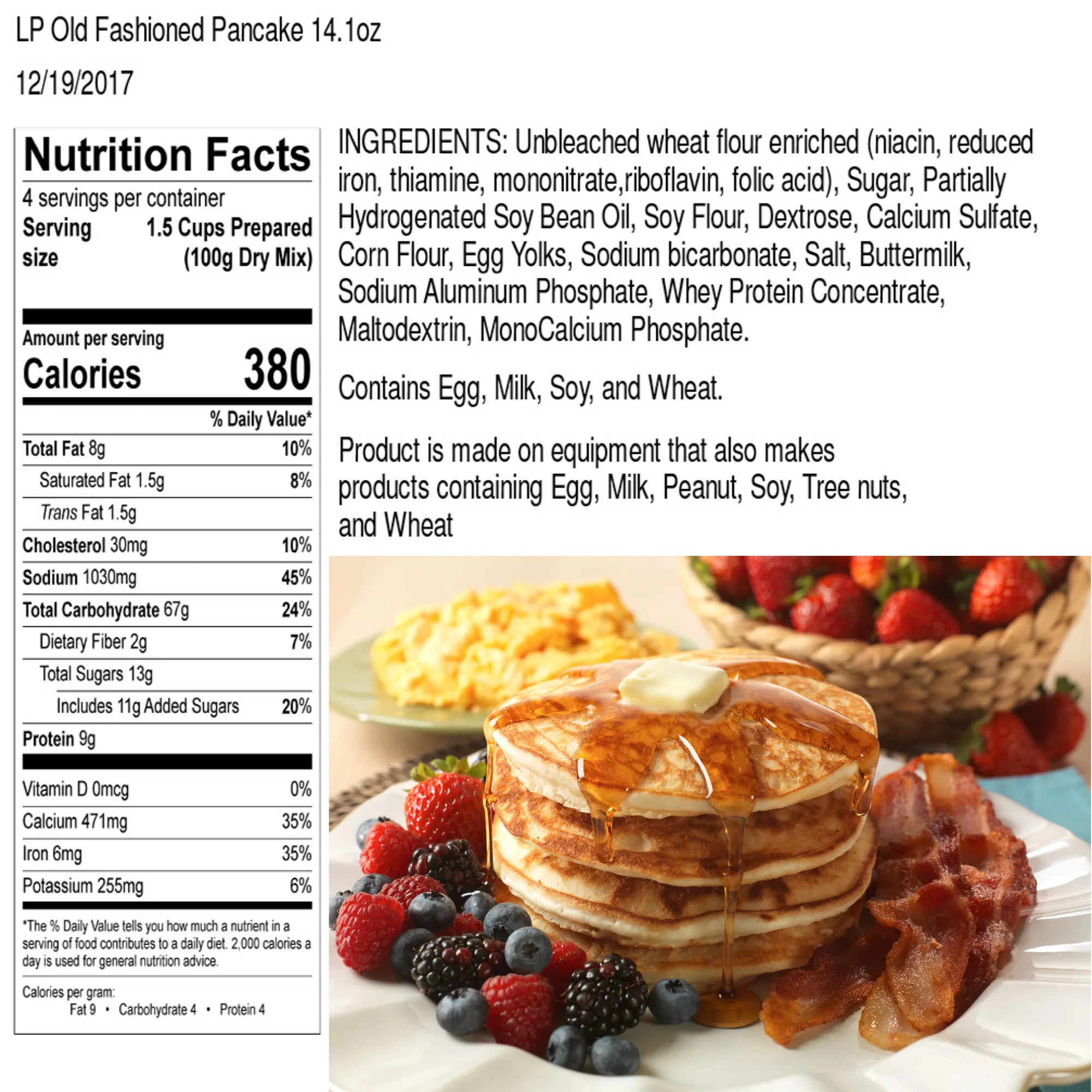 Legacy Premium Breakfast & Entrée Package - 360 Servings