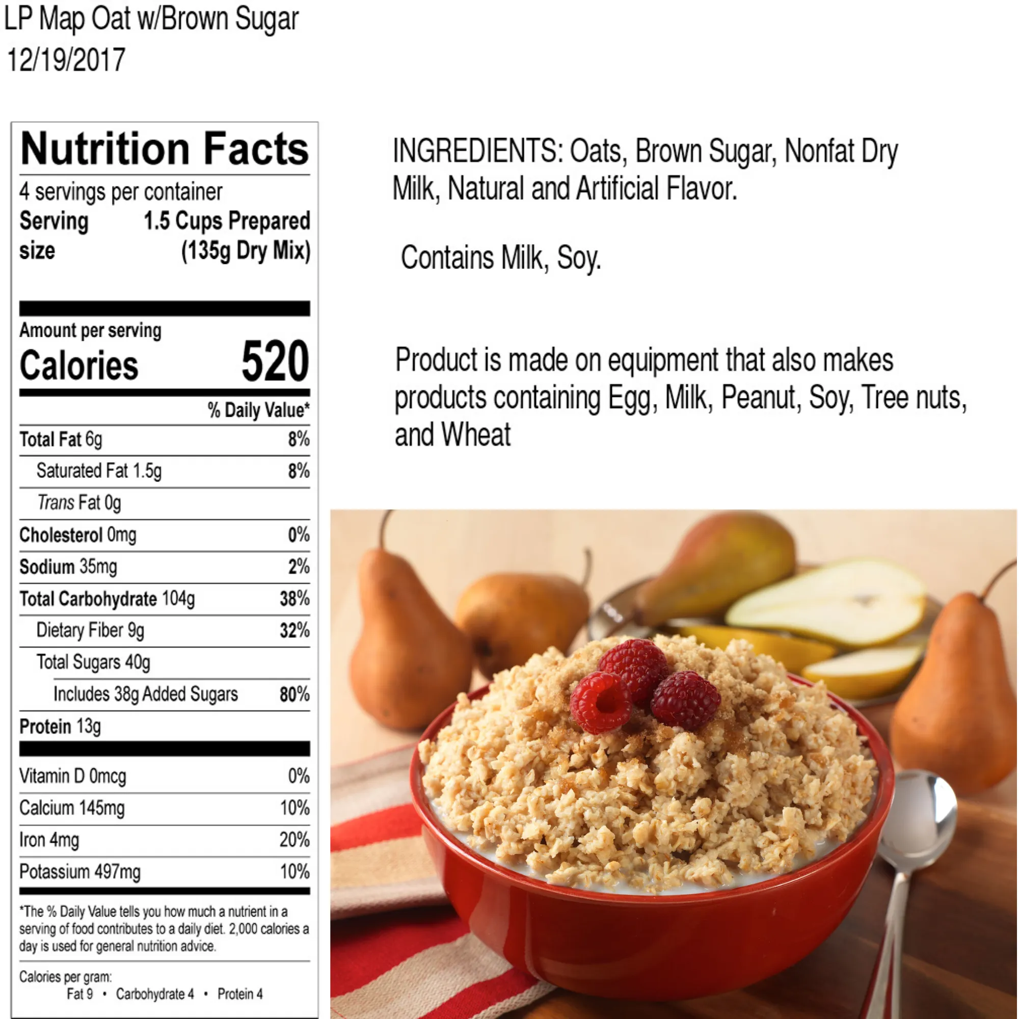 Legacy Premium Breakfast & Entrée Package - 360 Servings