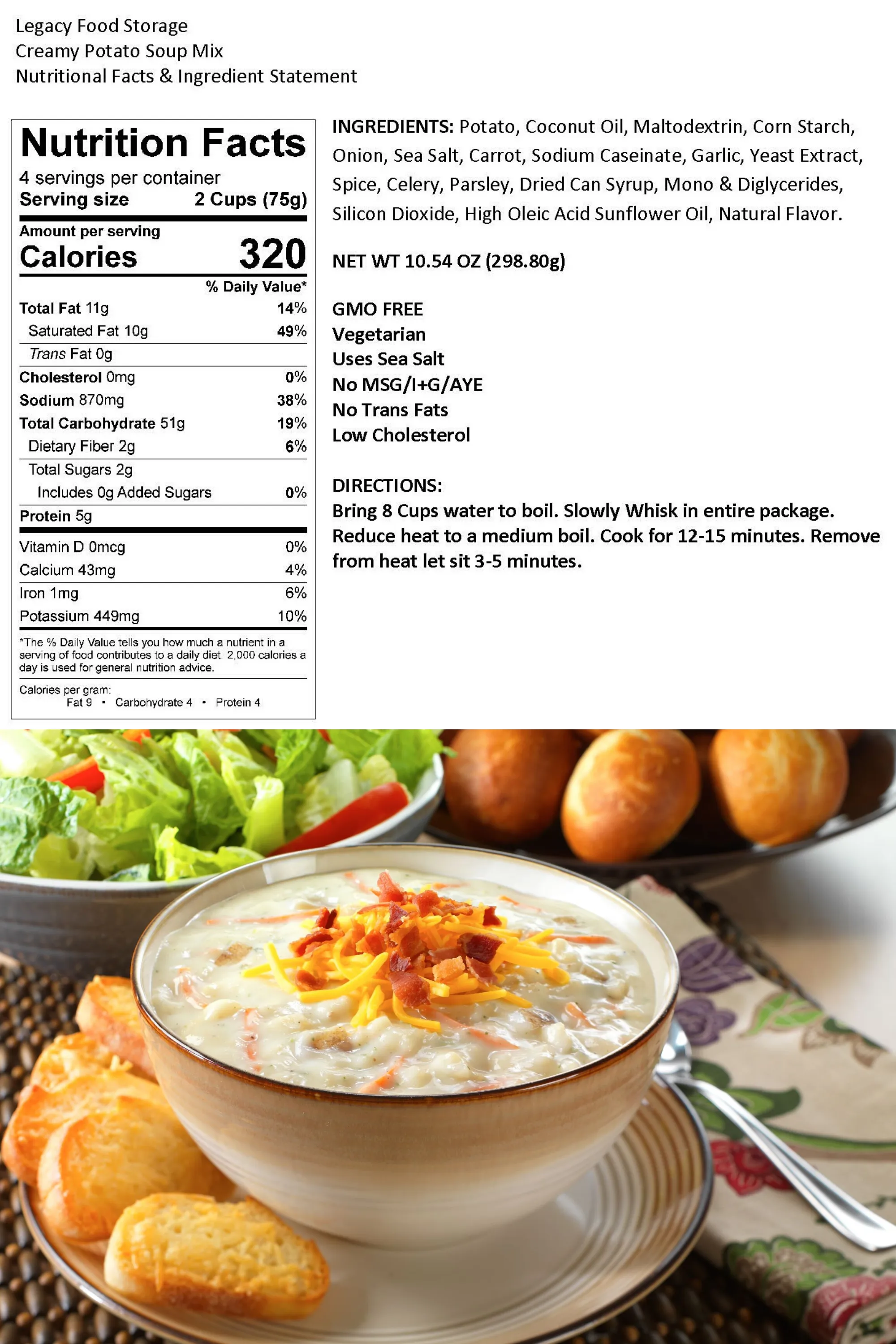 Legacy Premium Breakfast & Entrée Package - 360 Servings