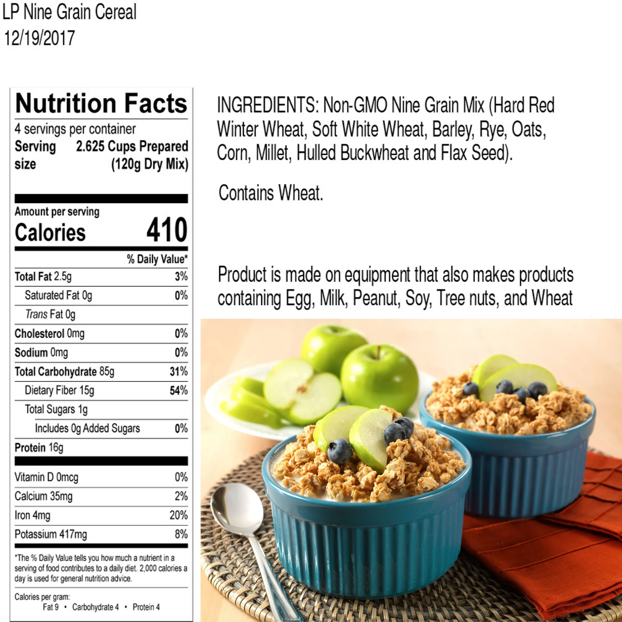 Legacy Premium Breakfast & Entrée Package - 360 Servings