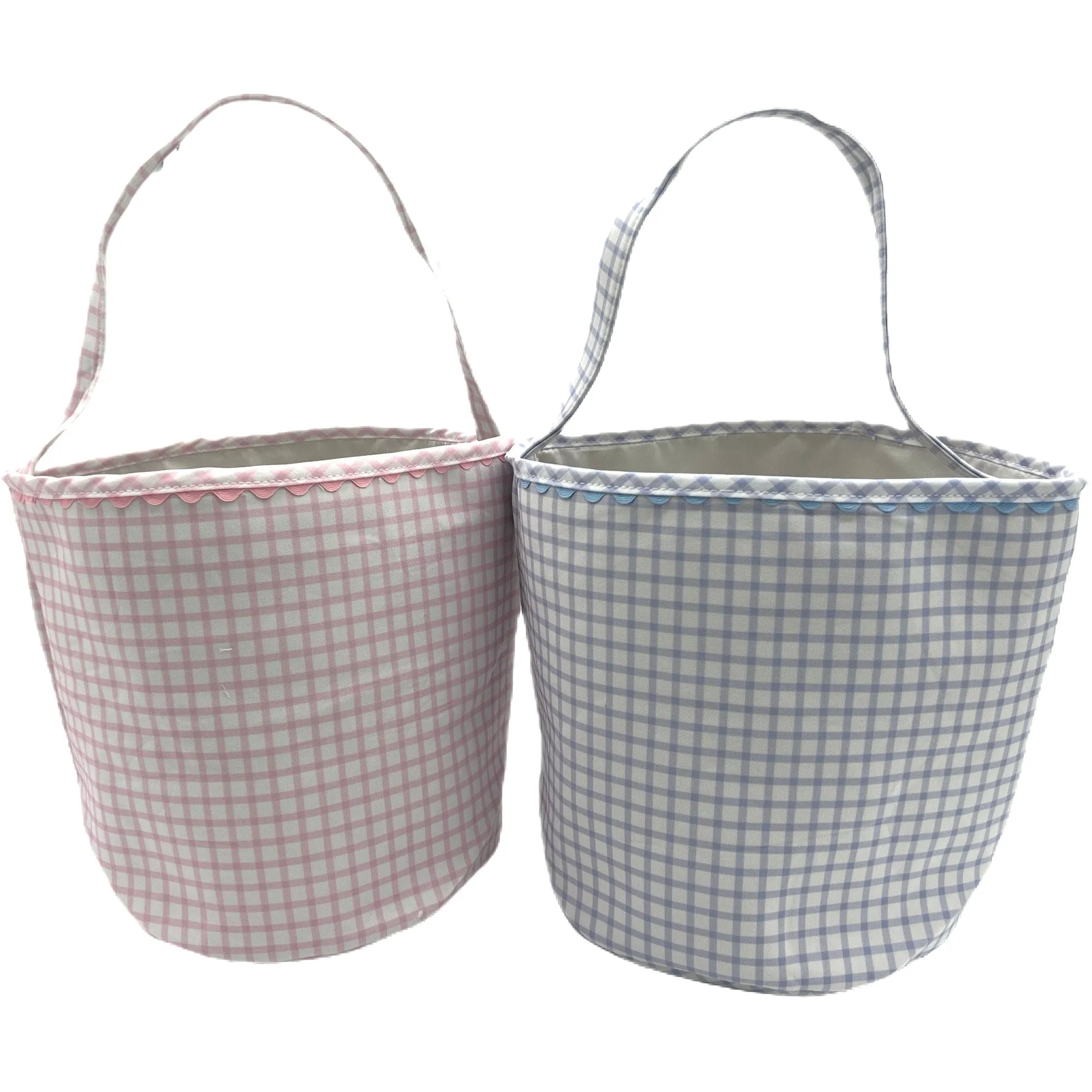 Light Pink Bucket w/ Pink Ric Rac