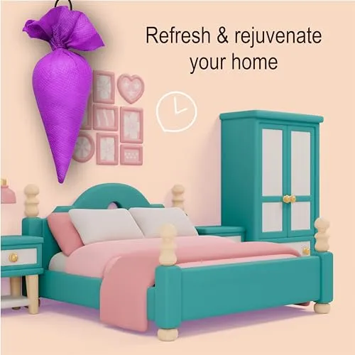 Mangalam CamPure Camphor Cone (Lavender) Pack of 2 - Room, Car and Air Freshener & Mosquito Repellent
