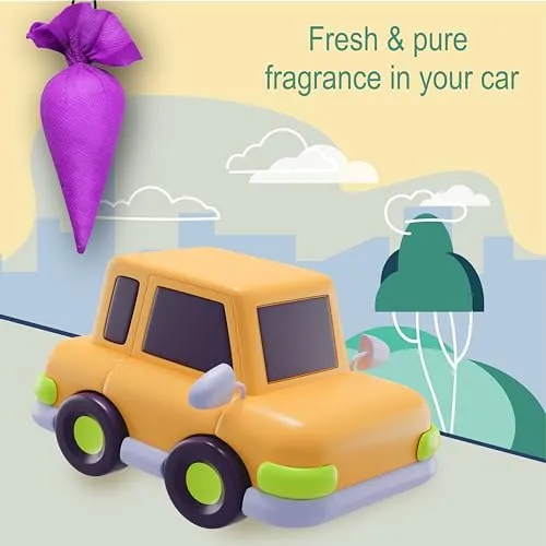 Mangalam CamPure Camphor Cone (Lavender) Pack of 2 - Room, Car and Air Freshener & Mosquito Repellent