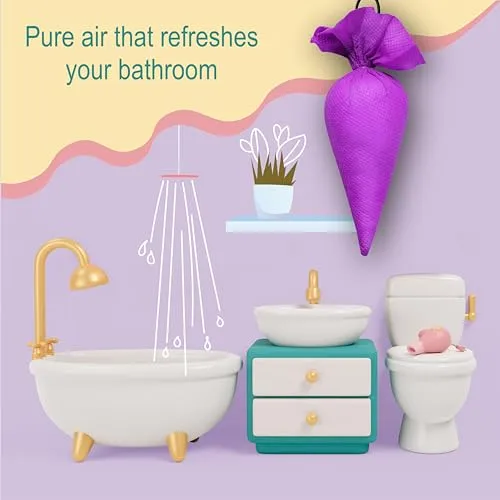 Mangalam CamPure Camphor Cone (Lavender) Pack of 2 - Room, Car and Air Freshener & Mosquito Repellent
