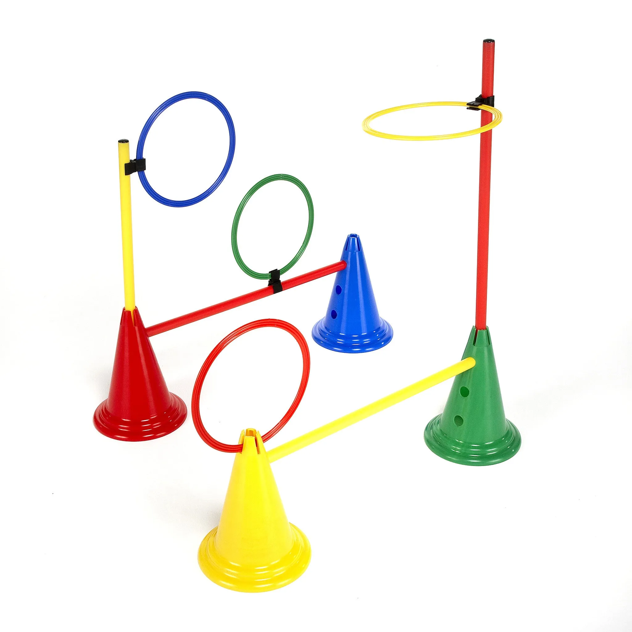Mini Cones | 30cm | Set of 4 | Red, Green, Blue, Yellow