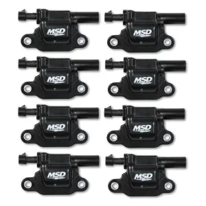 MSD Coil Black Square GM V8 2014-Up 8 Pack