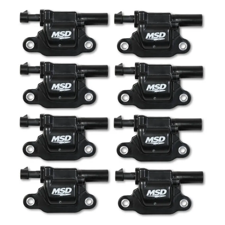 MSD Coil Black Square GM V8 2014-Up 8 Pack