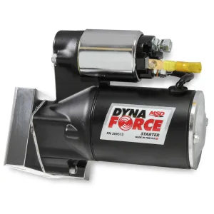 MSD DynaForce Starter - 4.4:1 Gear Reduction - Black - 168 Tooth Flywheels - Staggered Mount - Chevy V8