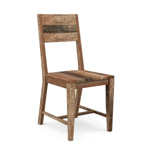 Nikita Rustic Unfinished Solid Mango Wood Dining Chairs (Set of 2)