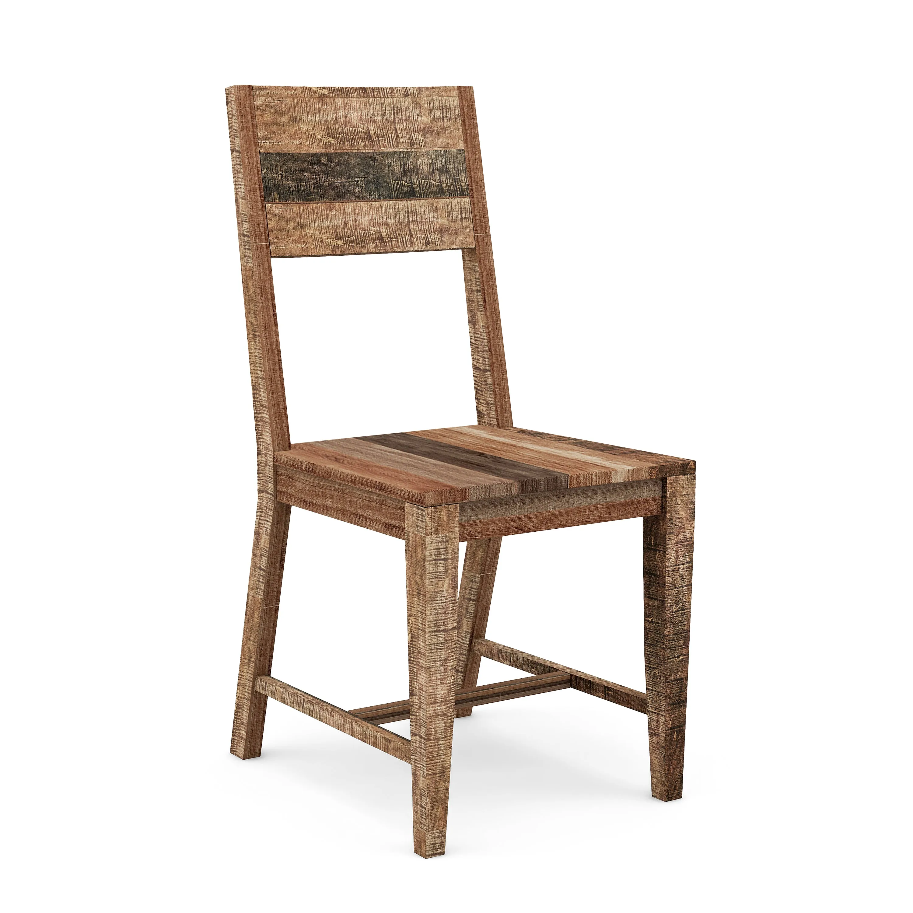 Nikita Rustic Unfinished Solid Mango Wood Dining Chairs (Set of 2)