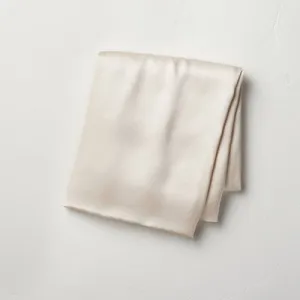 Open Box - Standard Solid Silk Pillowcase Cream - Casaluna