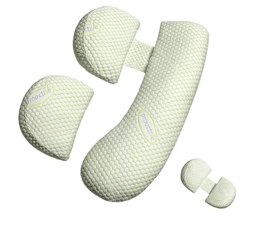 Oternal Foam Pregnancy Pillow For Pregnant Women,Soft Pregnancy Body Pillow,Support For Back, Hips, Legs,Maternity Pillow With Detachable And Adjustable Pillow Cover, Medium, Green