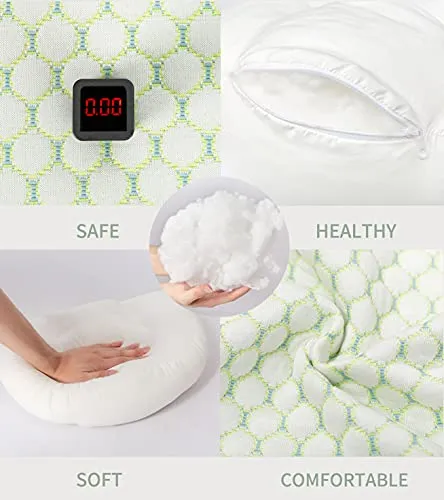 Oternal Foam Pregnancy Pillow For Pregnant Women,Soft Pregnancy Body Pillow,Support For Back, Hips, Legs,Maternity Pillow With Detachable And Adjustable Pillow Cover, Medium, Green
