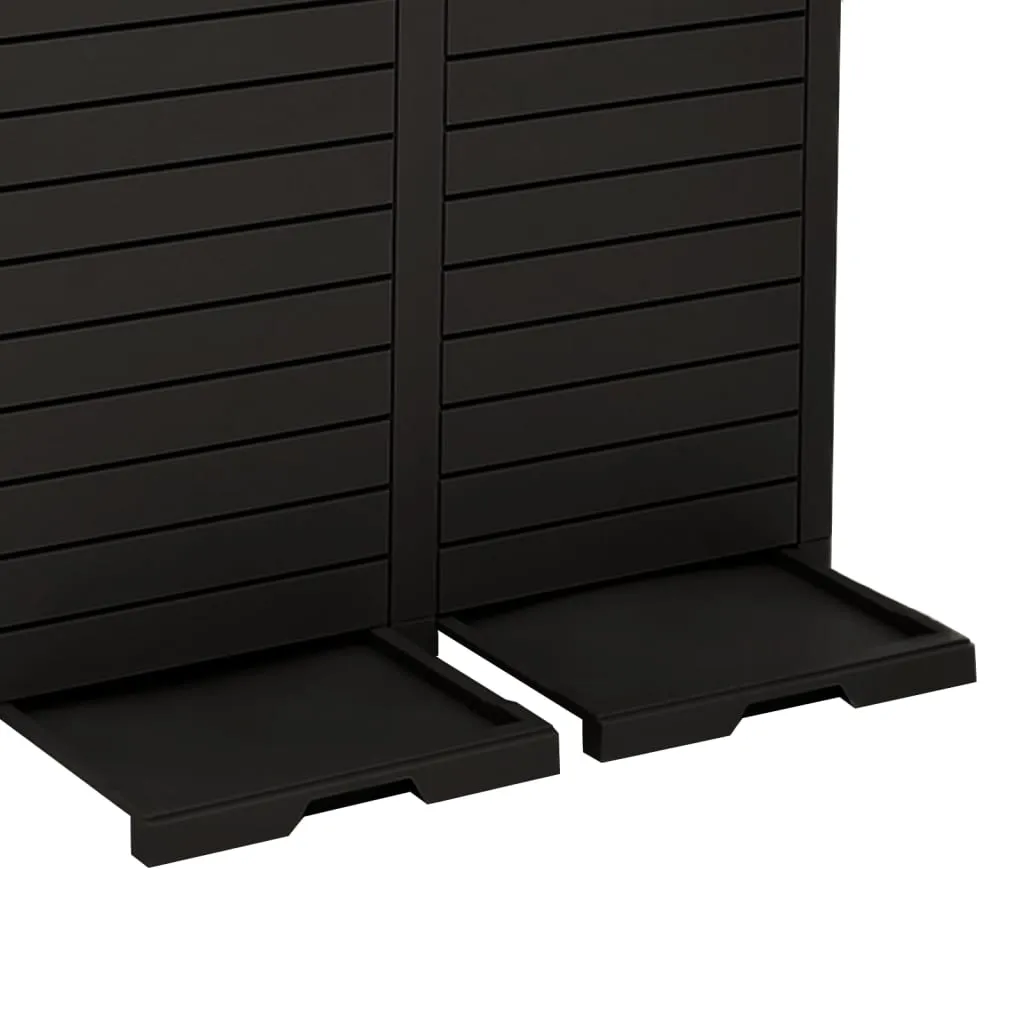 Outdoor Garbage Bin Black 78x41x86 cm Polypropylene