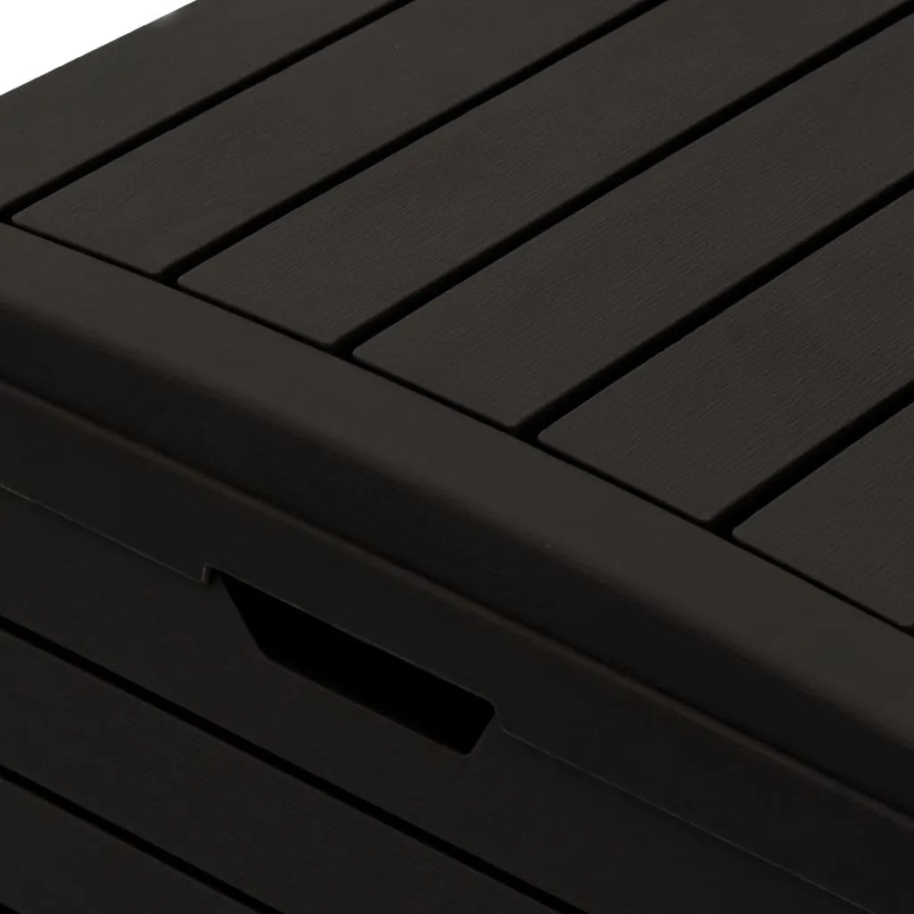 Outdoor Garbage Bin Black 78x41x86 cm Polypropylene