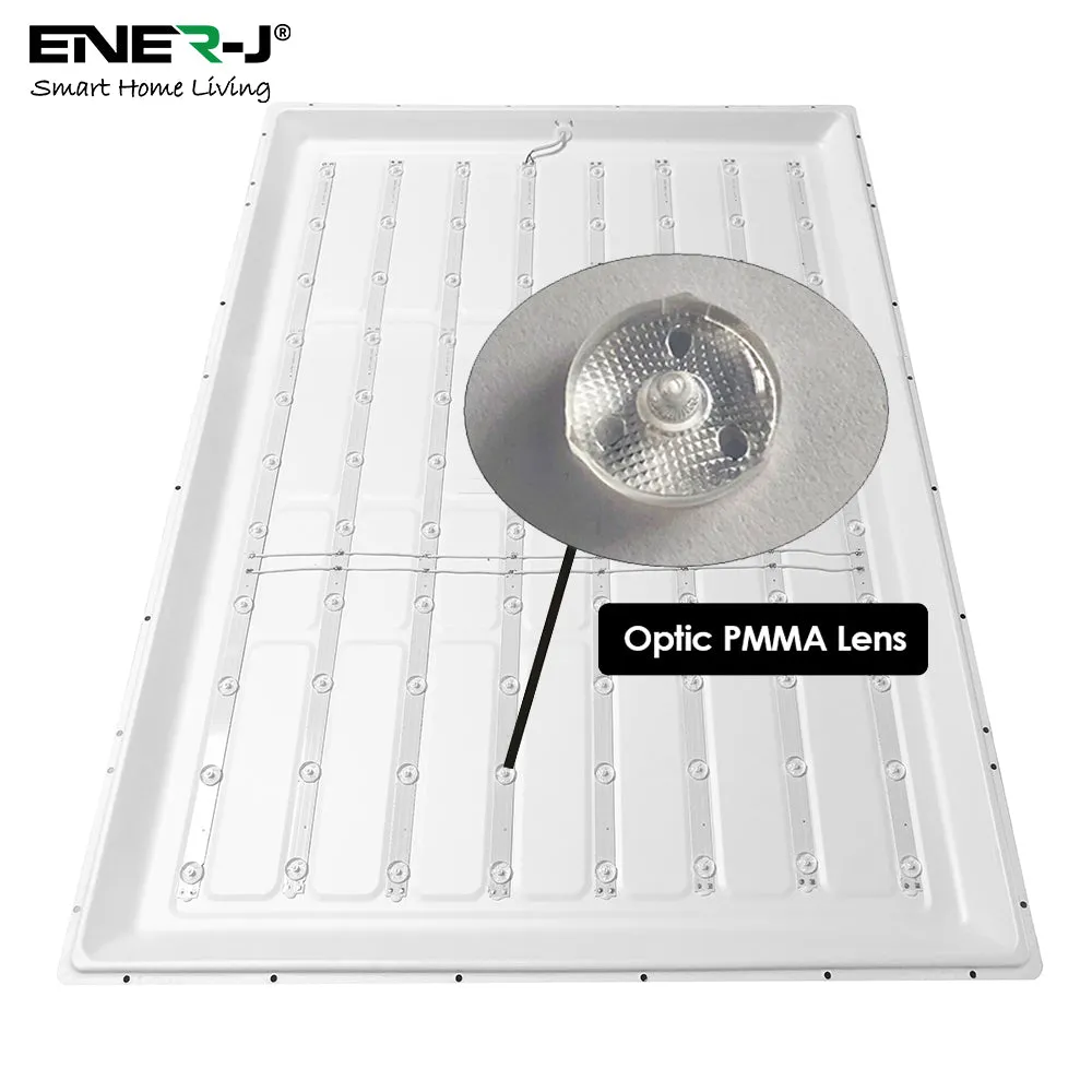 Pack of 2 LED Panel Ceiling Lamp 4000k,120x60 for Living Room, Bedroom, Kitchen, Balcony Hallway, 2 Years Warranty