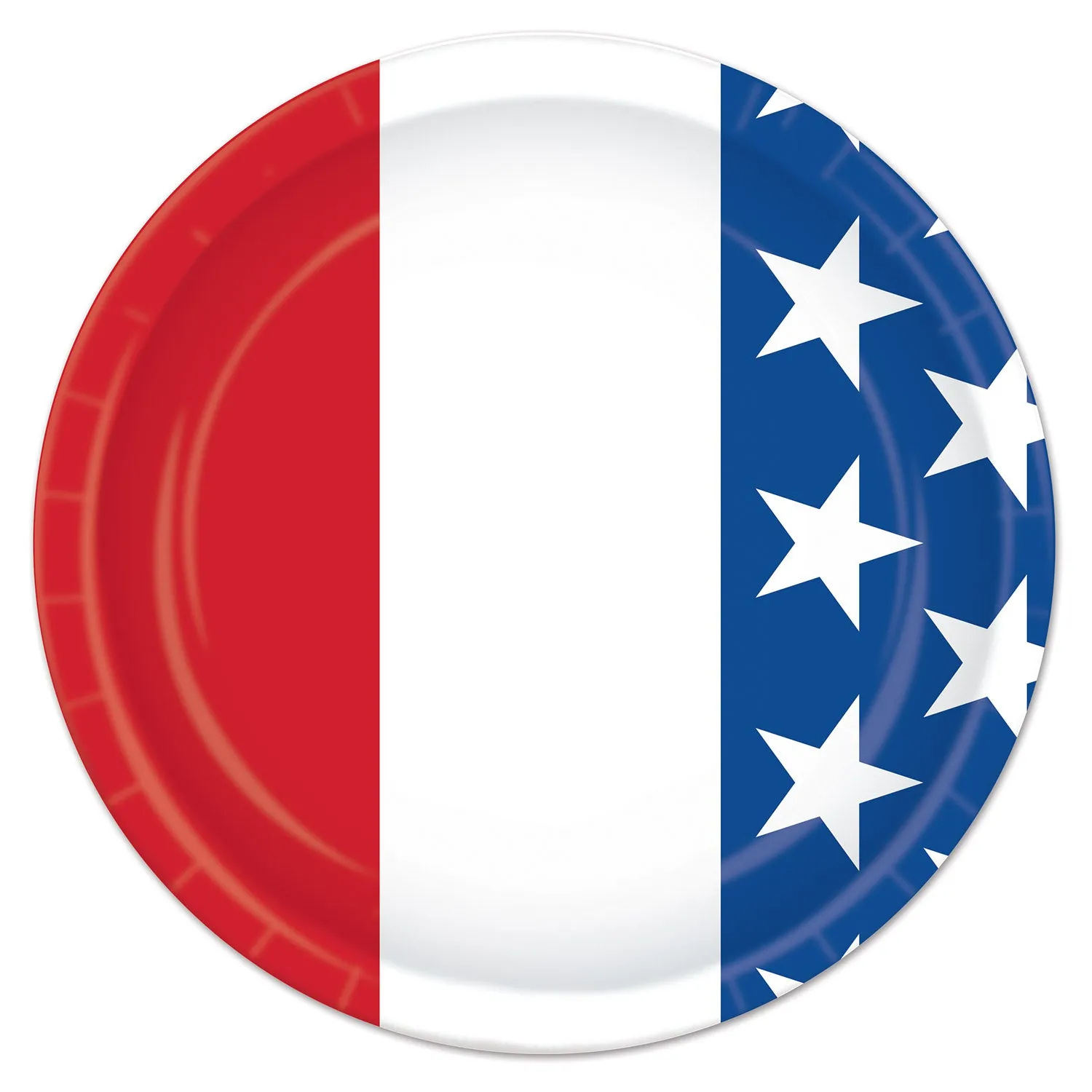 Patriotic Plates18cm 8pk