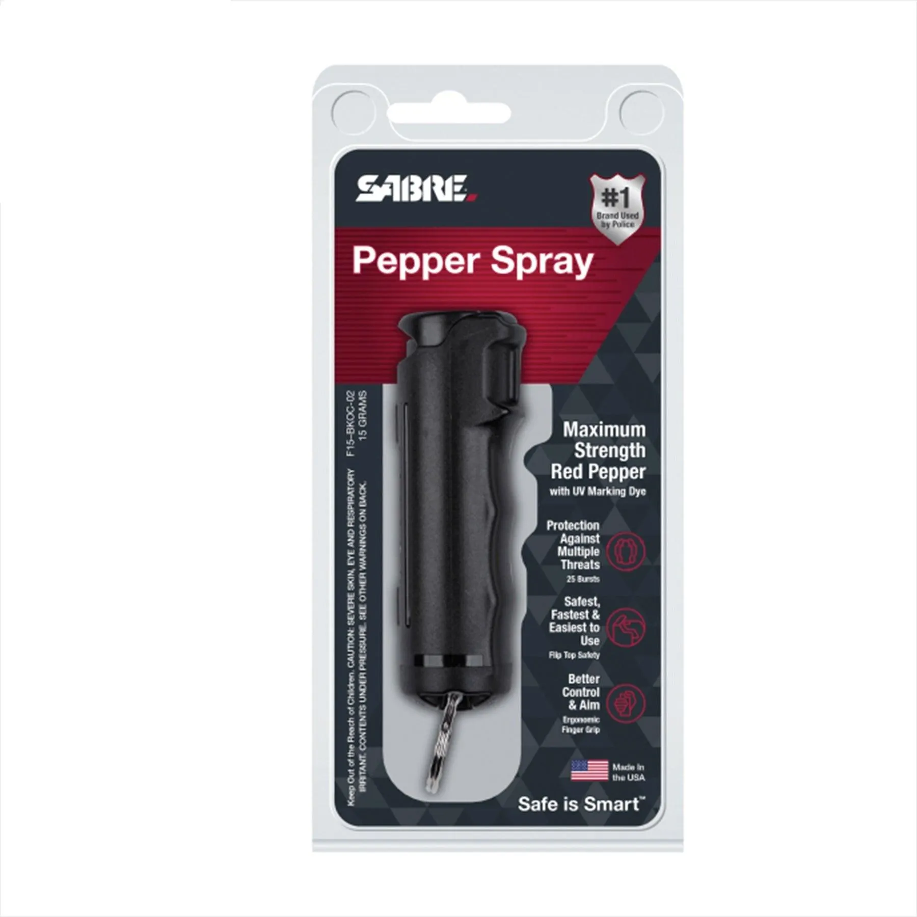 Sabre Pepper Gel With Flip Top & UV Marking Dye