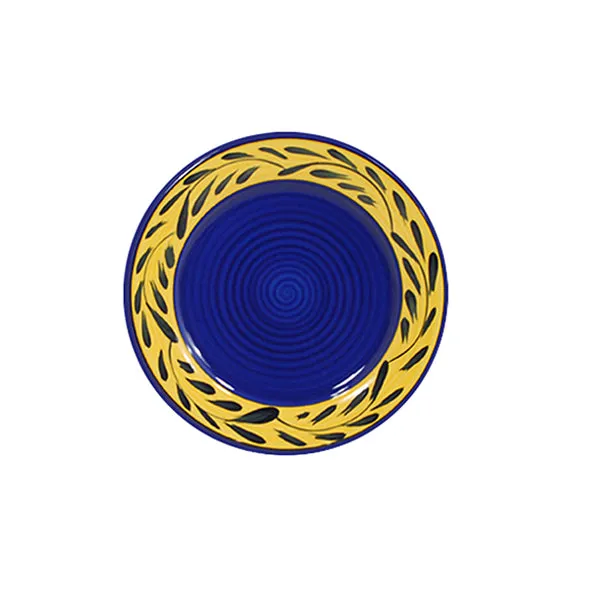 Salad Plate Set - Set of 4 - Blue & Yellow | Country French
