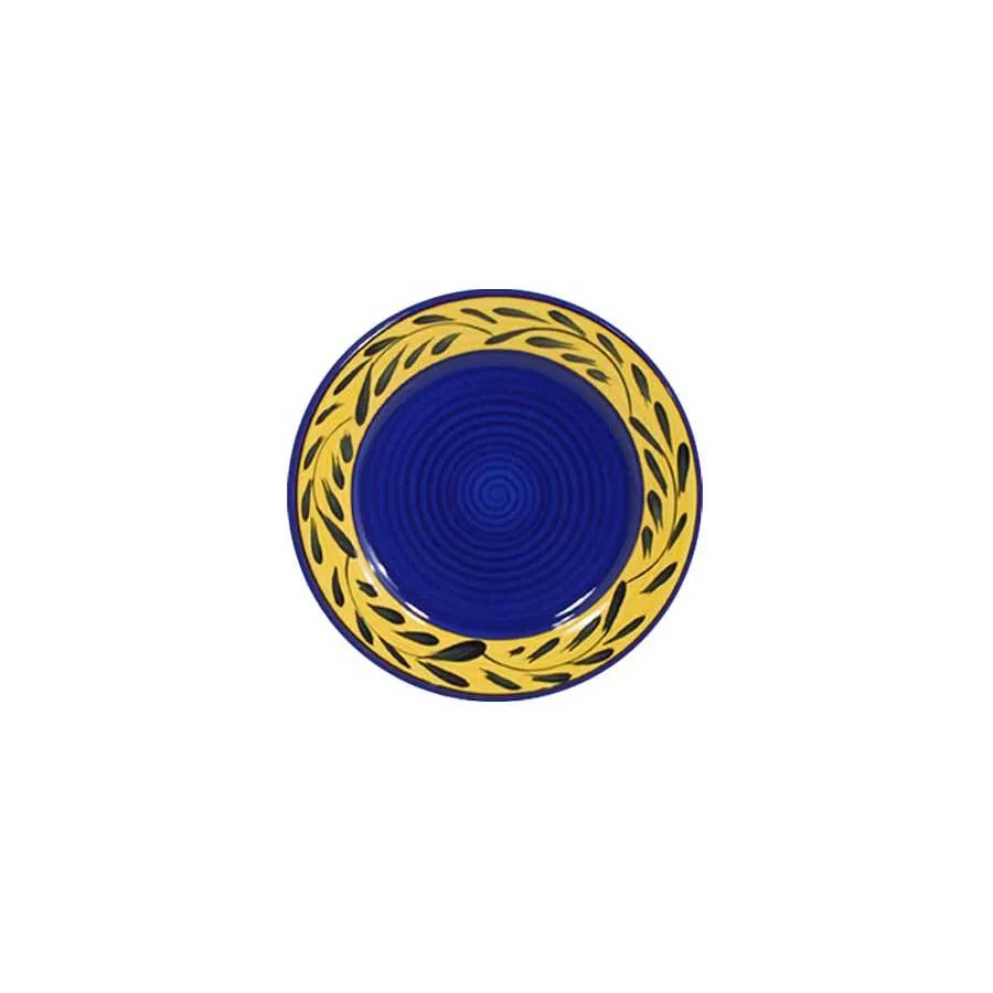 SAMPLE Plate - Blue & Yellow | Country French
