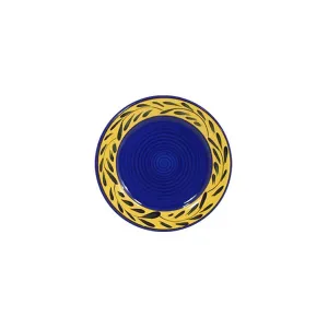 SAMPLE Plate - Blue & Yellow | Country French