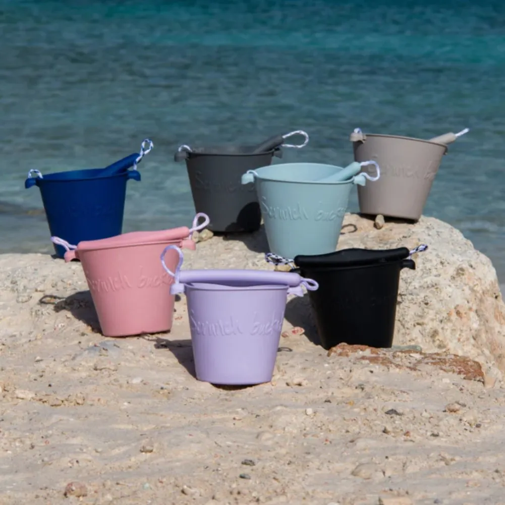 Scrunch Foldable Silicone Bucket and Spade Set - Blush