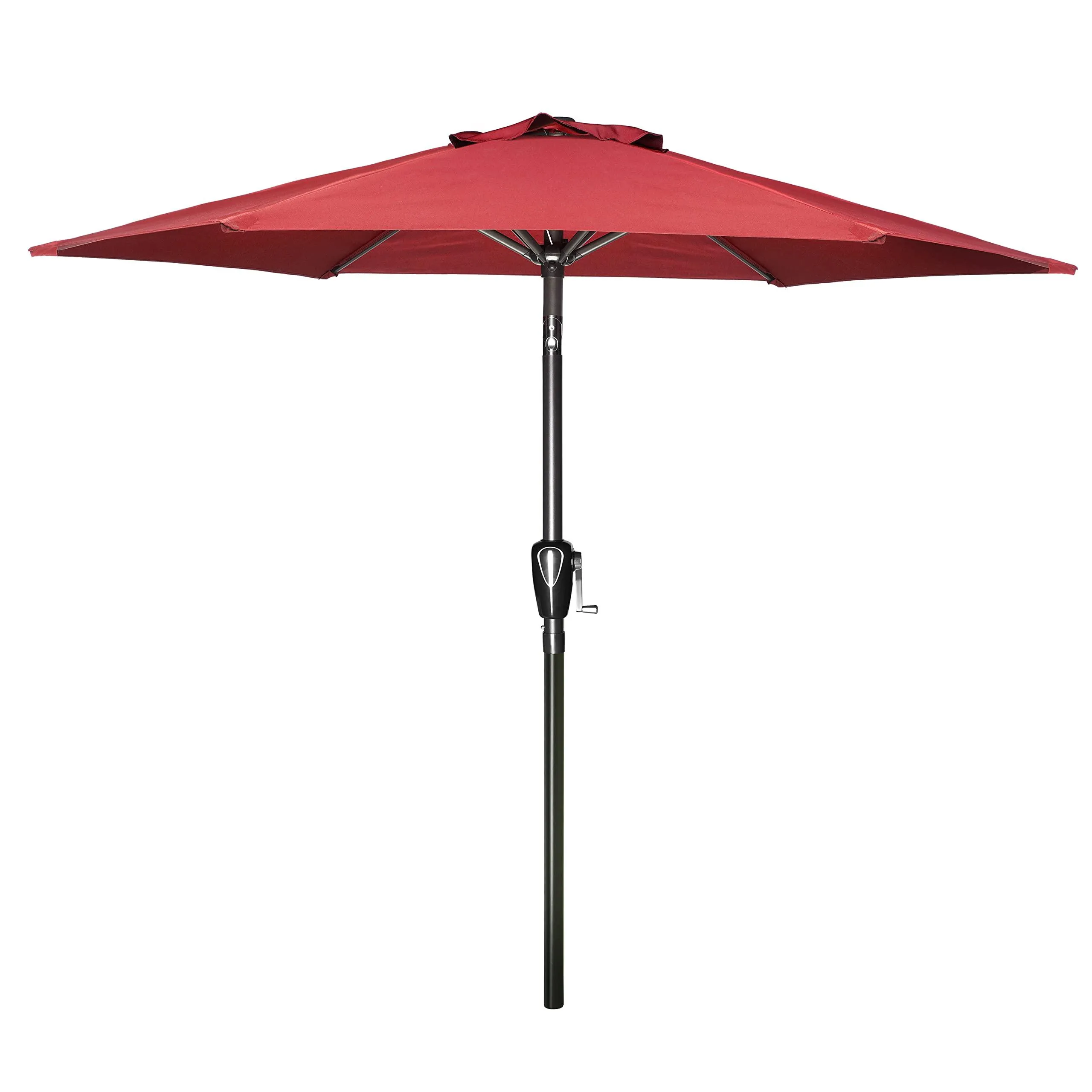Simple Deluxe 9ft Outdoor Market Table Patio Umbrella with Button Tilt.
