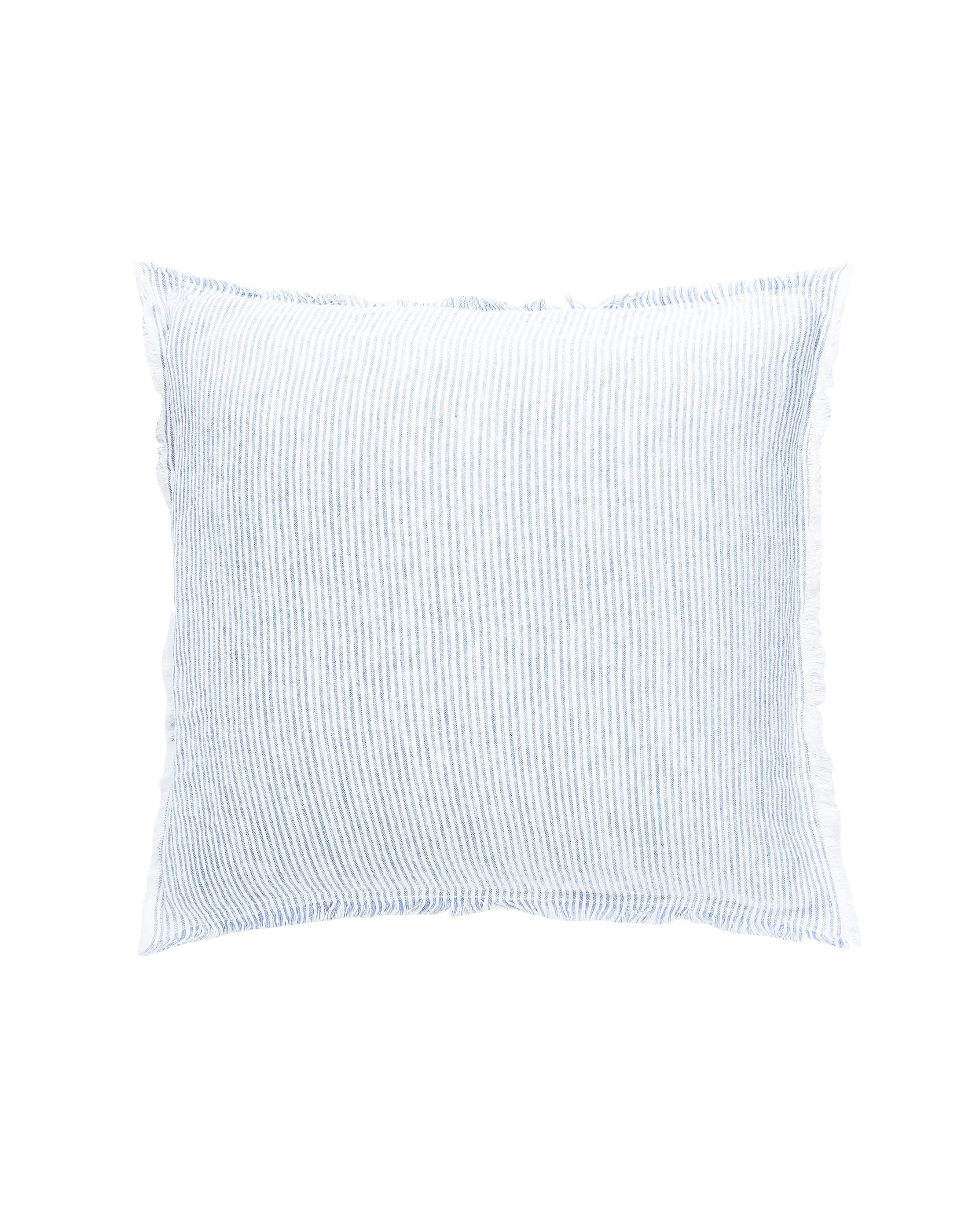 Sky Blue & White Striped So Soft Linen Pillow