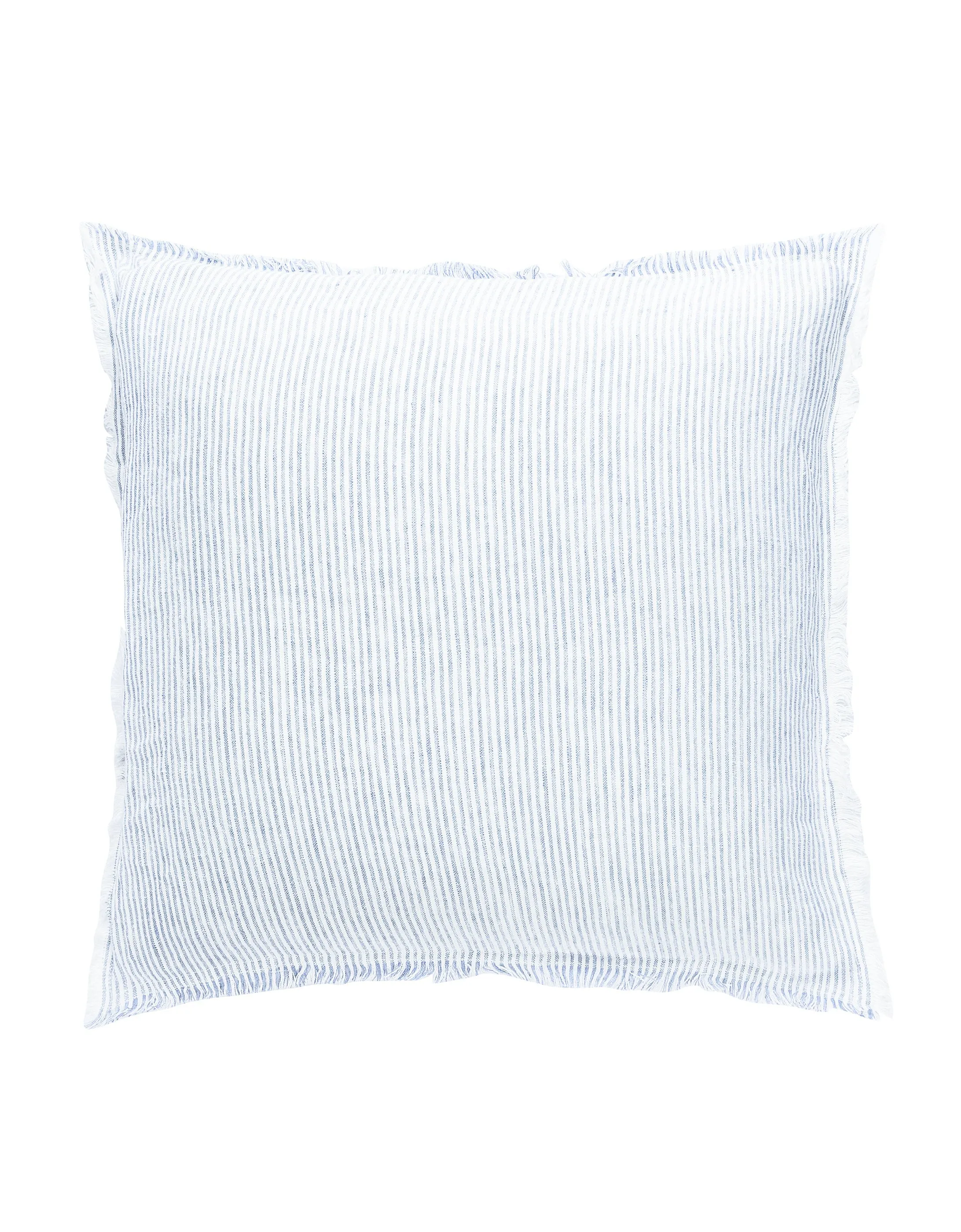 Sky Blue & White Striped So Soft Linen Pillow