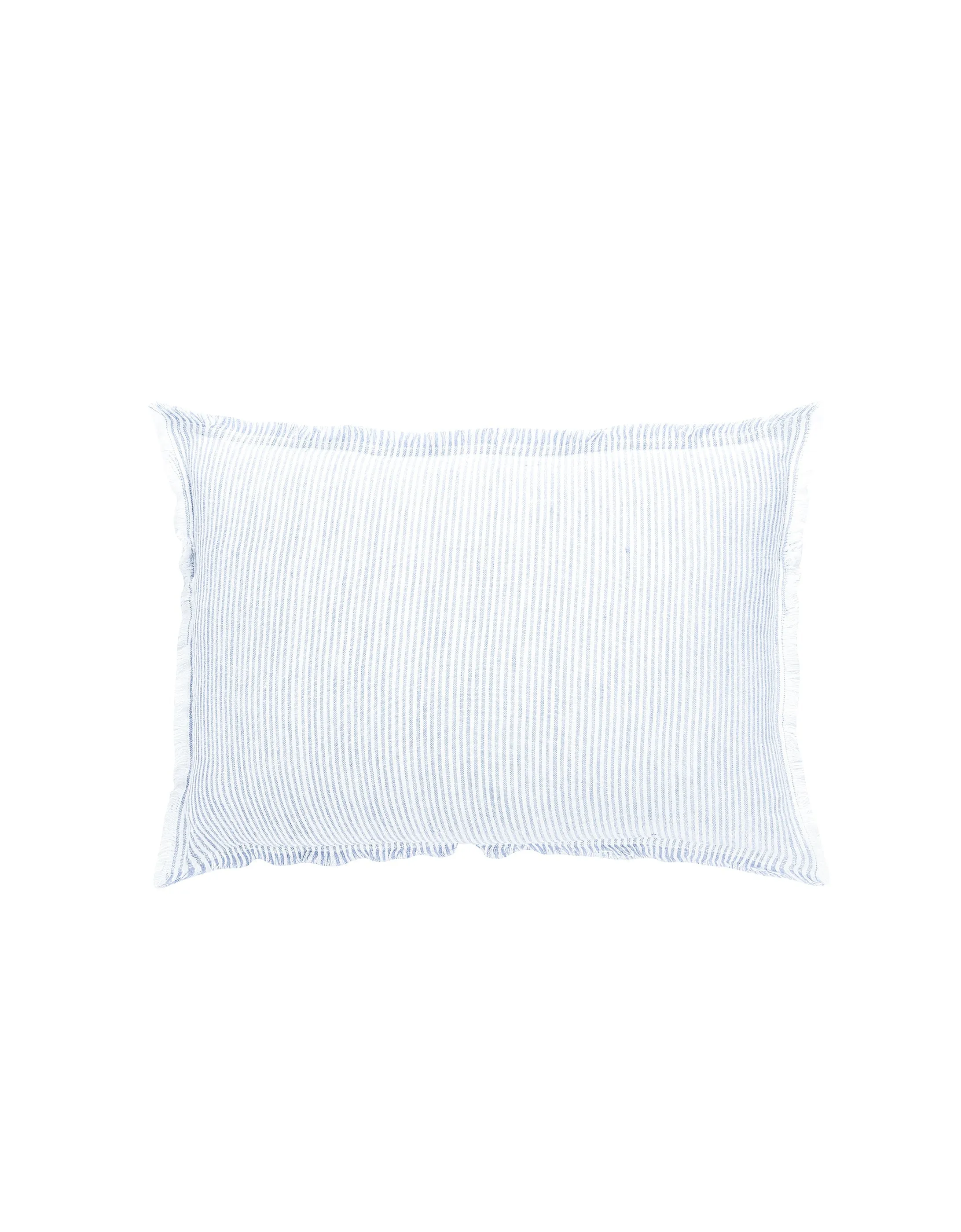 Sky Blue & White Striped So Soft Linen Pillow