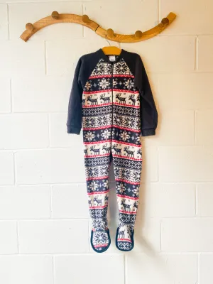 Snowflake Fleece Onesie, 4-6 years