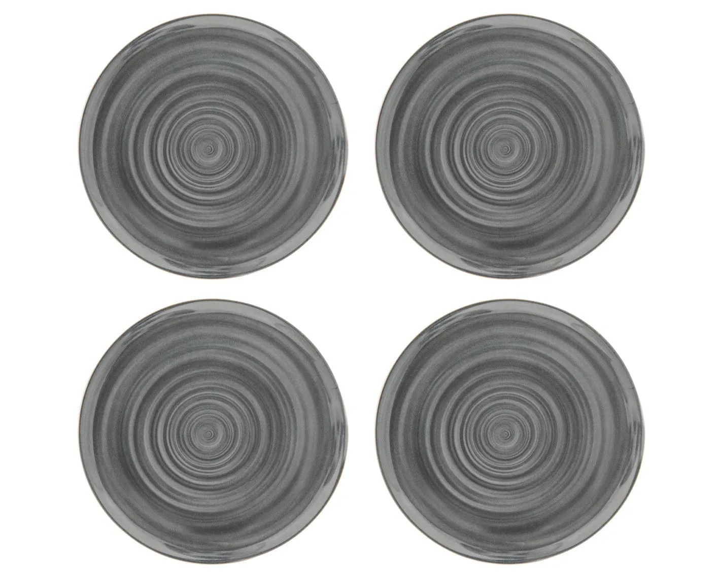 Swirl Mel 11in Plates Set4