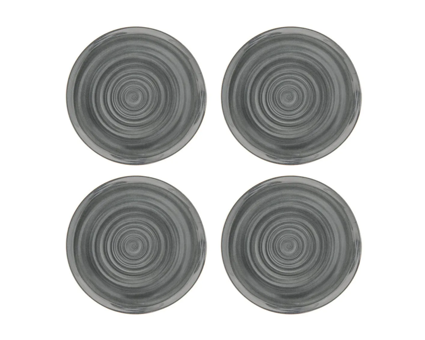 Swirl Mel 11in Plates Set4