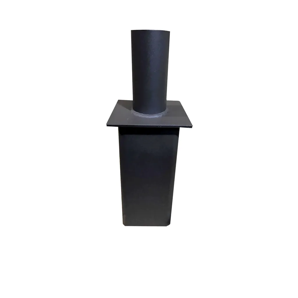 Tenon adaptor for 4 inch square poles