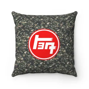 TEQ Camoflauge Spun Polyester Square Pillow by Reefmonkey