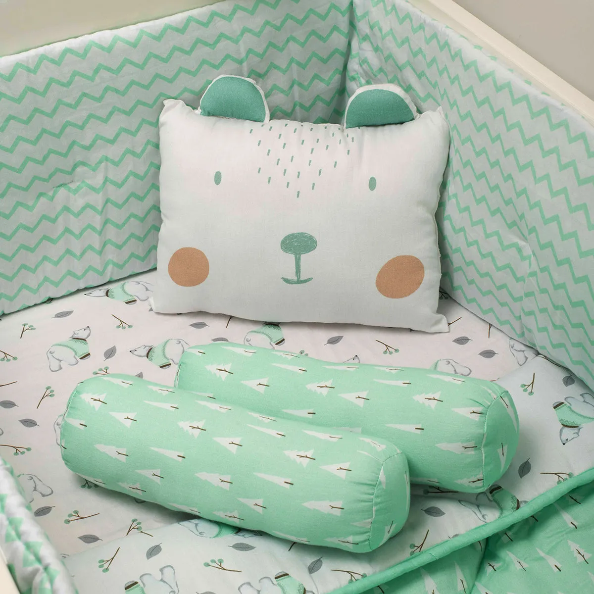 Tiny Snooze  organic pillow & bolsters- polar bear